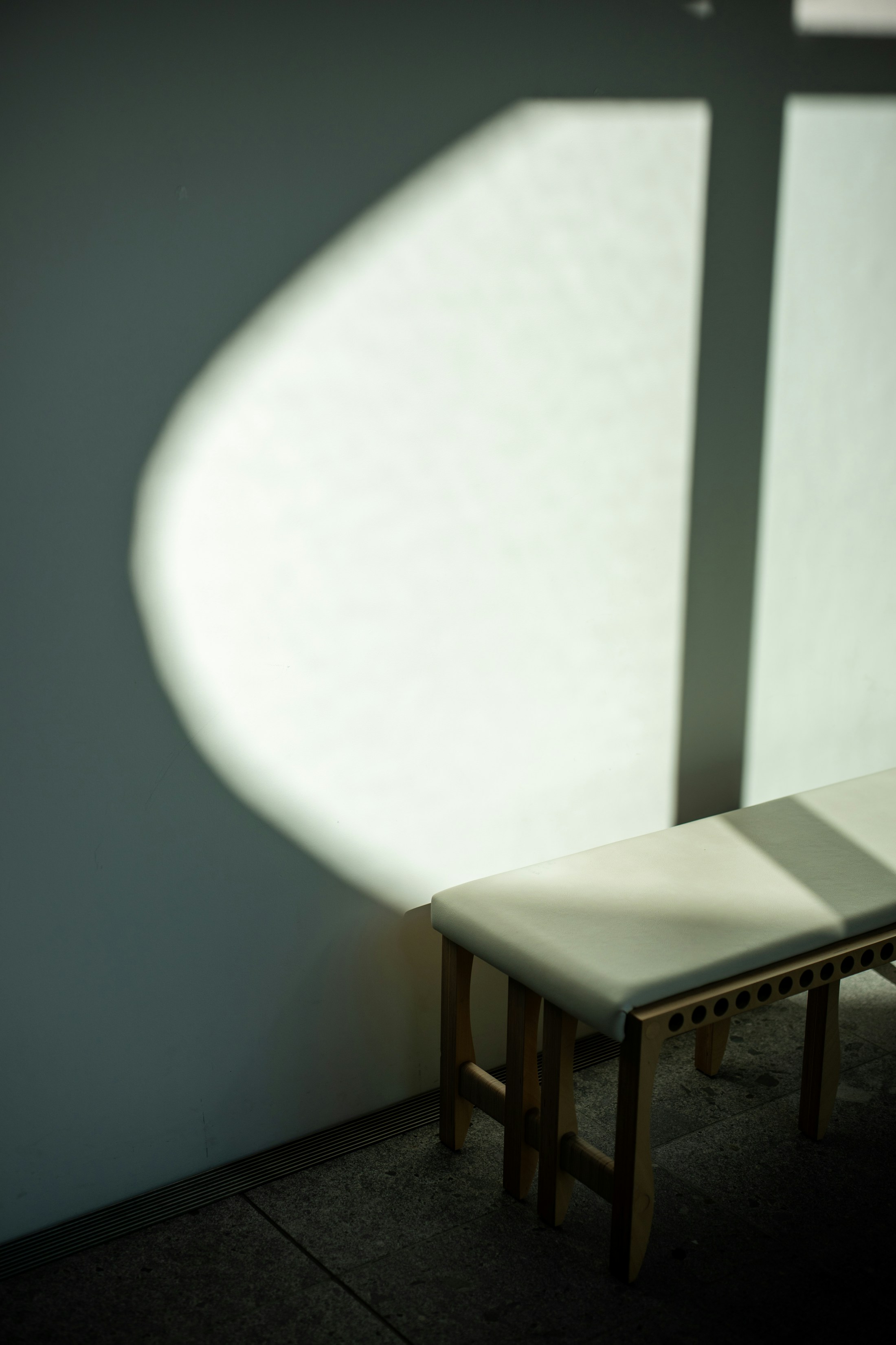 Soft natural light across a treatment room bench